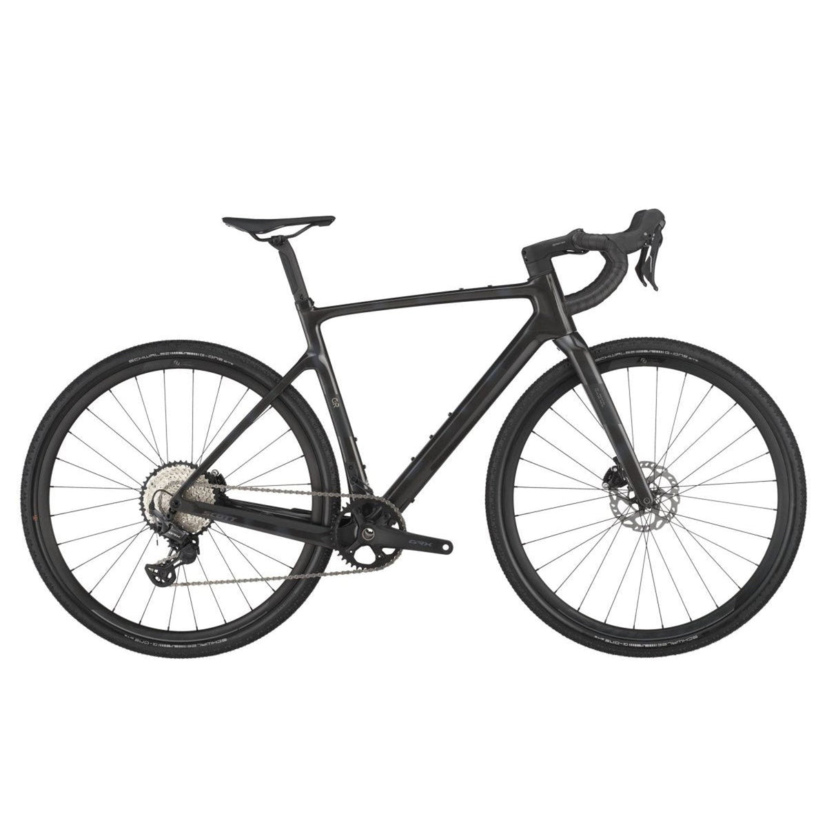 Scott Addict Gravel 40 Python Black, vista laterale